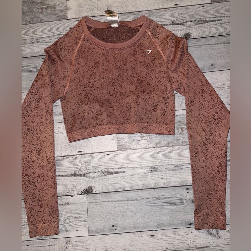 Gymshark Adapt Fleck Seemless Long Sleeve Crop